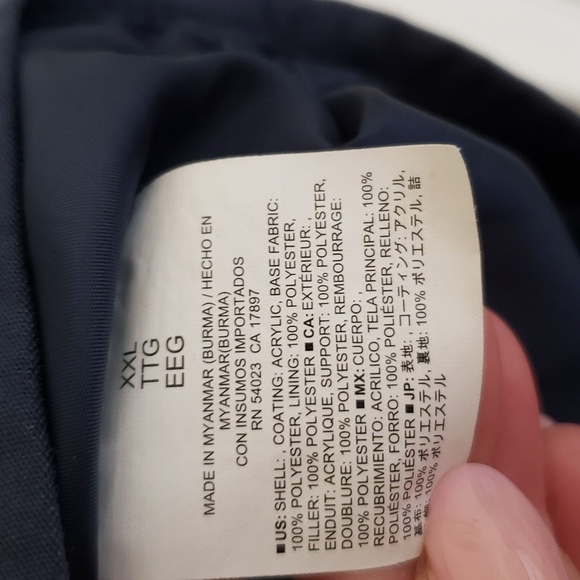 Old Navy Women's Navy Blue Quilted Zip-Up Vest - Size XXL - Picture 6 of 8